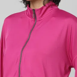 Only Pink Cotton Color-Block Sweatshirt image 5