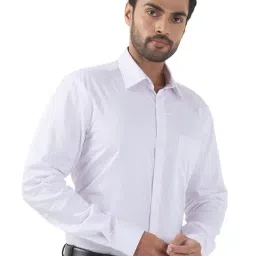 Raymond White Cotton Regular Fit Printed Shirt image 4