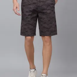 Cantabil Grey Regular Fit Printed Shorts image 1