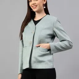 Cantabil Green Regular Fit Blazer image 3