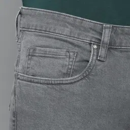 Louis Philippe Grey Slim Fit Jeans image 4