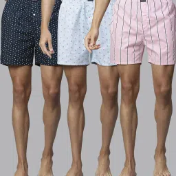 Urban Scottish Multicolored Regular Fit Printed Boxers - Pack Of 3 image 1