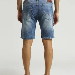 Pepe Jeans Light Indigo Blue Regular Fit Denim Shorts image 2