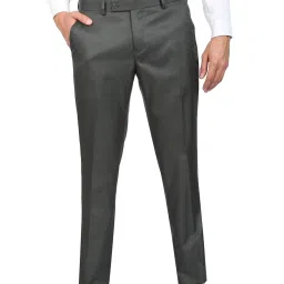 Ad By Arvind Green Regular Fit Two Piece Suit image 4