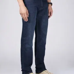 Louis Stitch Navy Cotton Regular Fit Jeans image 3