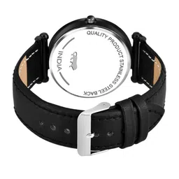 CSAMON Men Printed Dial & Leather Straps Analogue Watch C34BLK Islamic NUM07 Chikani L image 4