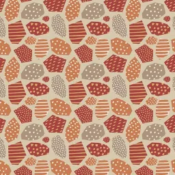 Petal Home Mosaic Abstract Multicolor 300 TC Cotton Queen Bed Sheet with 2 Pillow Covers image 4