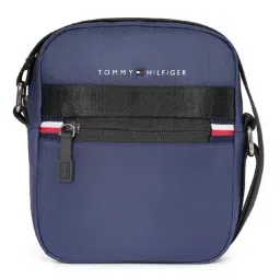 TOMMY HILFIGER Sunbury Navy Blue Solid Sling Handbag-picture-10