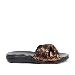 HF Journey Women's DRAPE Copper Casual Sandals image 2