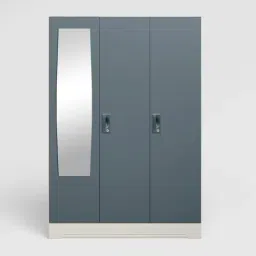 Godrej Interio Slimline Stormy Weather Grey Alloy Steel 3 Door Almirah (1 Year Warranty)-picture-10