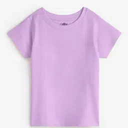 The Souled Store Lavender Girls Cotton T-Shirt-picture-40