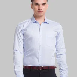 Park Avenue Beige Cotton Slim Fit Printed Shirt image 1