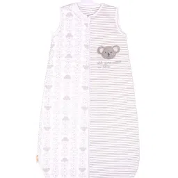 MiArcus Grey & White Cotton 210 GSM Sleeping Bag (0-6 Month) - Set of 1 image 1