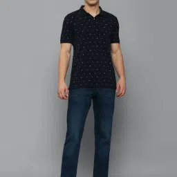 Louis Philippe Navy Blue Cotton Regular Fit Jeans image 5