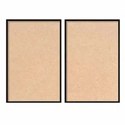 999Store Red Vinyl Wall Painting Panel with Fibre Frame - Set of 2 image 4