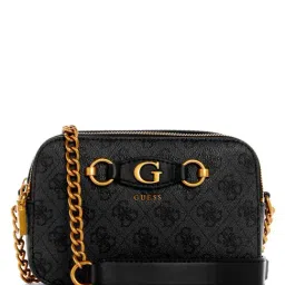 Guess Coal Logo Izzy Medium Camera Bag-image-34