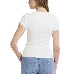 Guess Jeans SS CN White Slim Fit Crew T-Shirt image 2