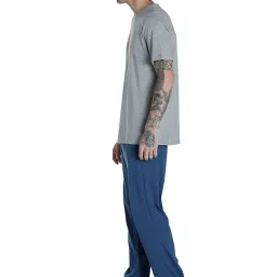 Puma Basic Grey & Blue T-Shirt & Trackpants Set image 3
