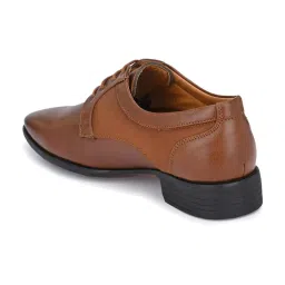 El Paso Men's Tan Derby Shoes image 5