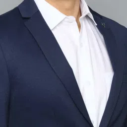 Allen Solly Navy Blue Slim Fit Blazer image 4