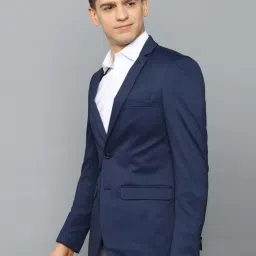 Allen Solly Navy Blue Slim Fit Blazer image 3