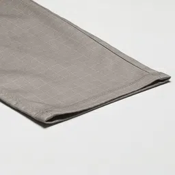 Hancock Men Grey Checked Slim Fit Trousers image 2