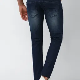 Peter England Navy Cotton Skinny Fit Jeans image 2