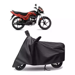 Auto Pearl Polyester Two Wheeler Cover for Hero Passion Xpro (Grey)-picture-23