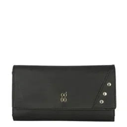 GG By Baggit Lwxe Apsara E Pheeby Black Textured Tri-Fold Wallet for Women-picture-41