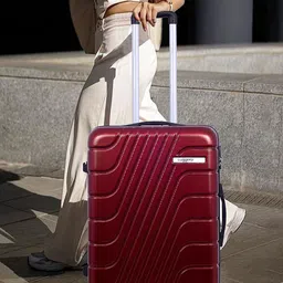 Luggero Unisex Textured Hard-Sided 360-Degree Rotation Medium Trolley Bag-picture-28