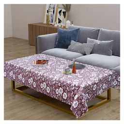 Dakshya Industries PVC Rectangle Table Cover Beige-picture-18