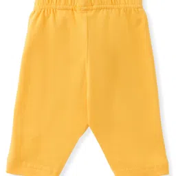 Babyhug Single Jersey Knit Three Fourth Leggings Floral & Polka Dot Print Pack of 3 - Multicolor image 5