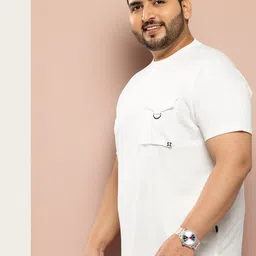 Sztori Men Plus Size Pure Cotton Bio Finish Pockets T-shirt image 3