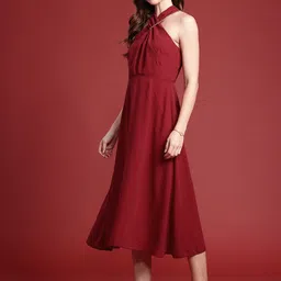 All About You Formals Criss-Cross Neck A-Line Midi Dress image 3