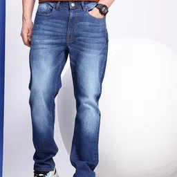 Aeropostale Men Relaxed Fit Heavy Fade Stretchable Jeans image 2