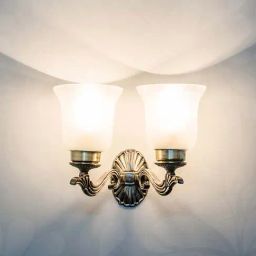 Fos Lighting Antique Brass Allure Crown Small Double Wall Sconce (Bulb not included) - Set of 1-picture-25