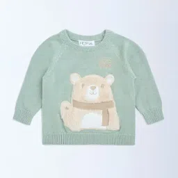 HOP Baby by Westside Sage Teddy Bear Design Cotton Sweater-image-92