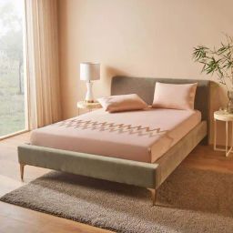 DDecor Pink Cotton 180 TC King Bedsheet with 2 Pillow Covers-picture-22