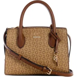 Guess Beryln Mocha Logo Satchel image 1