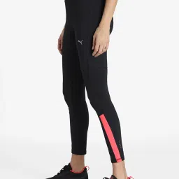 Puma Black Logo Print Tights image 3