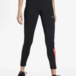 Puma Black Logo Print Tights image 1