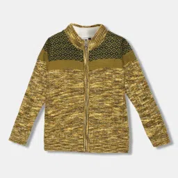 Blue Giraffe Kids Olive Full Sleeves Sweater image 1