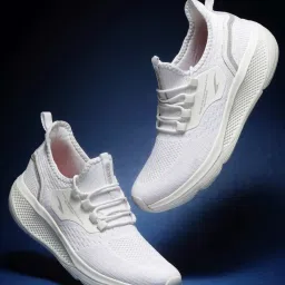 Asian Men HIGHWAY-02 White Running Shoes image 1