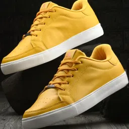 Off Limits Men's SKYLINE Yellow Casual Sneakers image 1