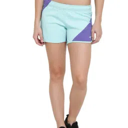 ALCIS Light Aqua & Purple Slim Fit Shorts-image-41