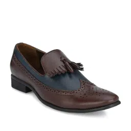 El Paso Men's Brown Formal Moccasins image 2