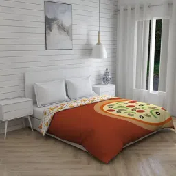 Boutique Living Rock & Room Printed White 210 TC Cotton Queen Comforter-picture-18