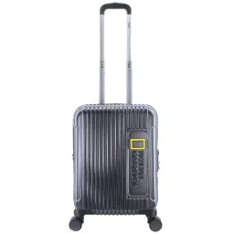 National Geographic Black Small Hard Cabin Trolley - 20 Inch-picture-11