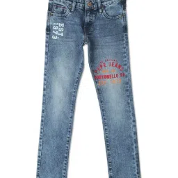 Pepe Jeans Kids Blue Cotton Printed Jeans-picture-40