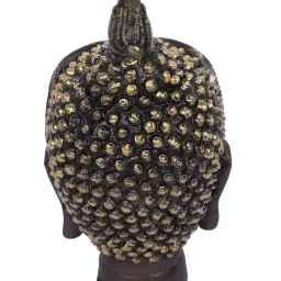 Tayhaa Brown & Gold Resin Elegant Minimalist Buddha Art - Set of 1 image 4